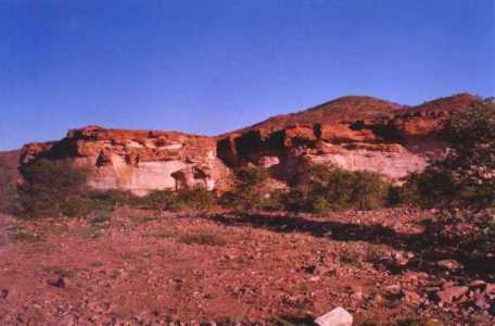 Damaraland strange sandtone formation. Generally it is granite or dolomite.