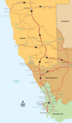 Spectacular Cape town to Namibia Route for geocachers