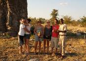 Rotary International Group: At the Giant Baobab tree in Mahangu game Reserve